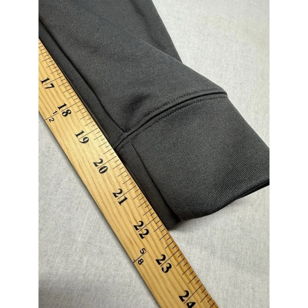 Kappa Jacket Sweater L Gray Black Logo Zip Track Athleisure‎ Streetwear Preppy